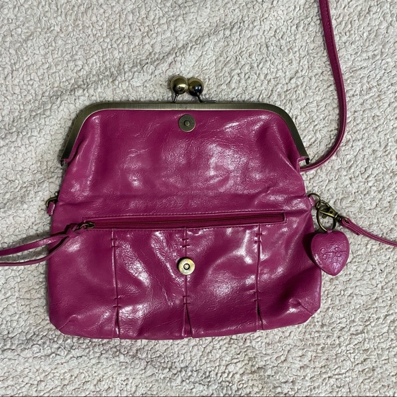 🌈Jessica Simpson Pink Fold Over Cross Body - Picture 7 of 16